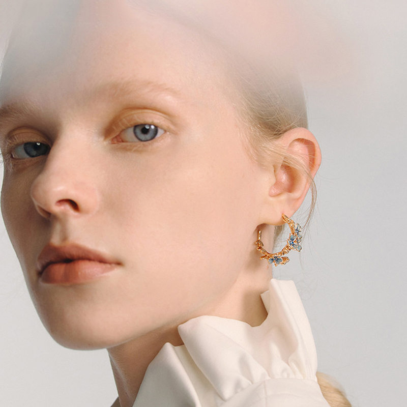 Van Gogh Iris Earring - Image 3