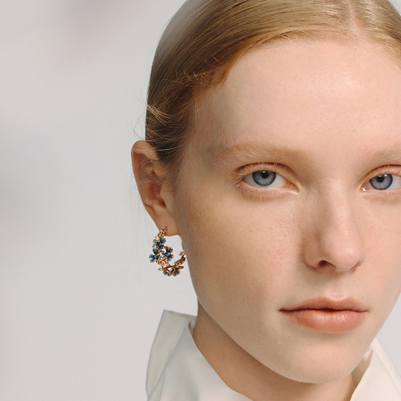 Van Gogh Iris Earring - Image 4